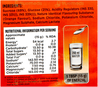 Enerzal Orange Flavour Powder 1Kg