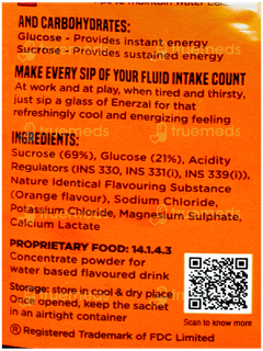 Enerzal Orange Flavour Powder 100Gm