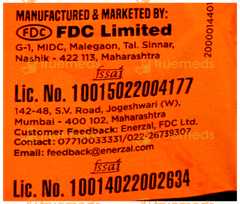 Enerzal Orange Flavour Powder 100Gm
