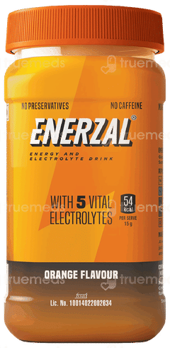 Enerzal Orange Flavour Powder Jar 500Gm