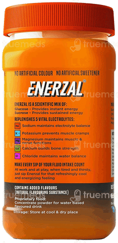 Enerzal Orange Flavour Powder Jar 500Gm