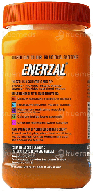 Enerzal Orange Flavour Powder Jar 500Gm