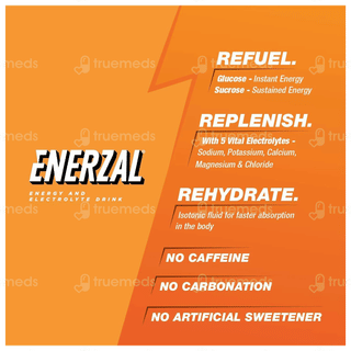 Enerzal Orange Flavour Powder Jar 500Gm