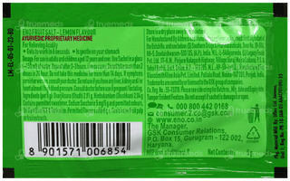Eno Fruit Salt Lemon Flavour Sachet 5Gm