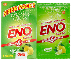 Eno Fruit Salt Lemon Flavour Sachet 5gm Eno Fruit Salt Lemon Flavour Sachet 5gm