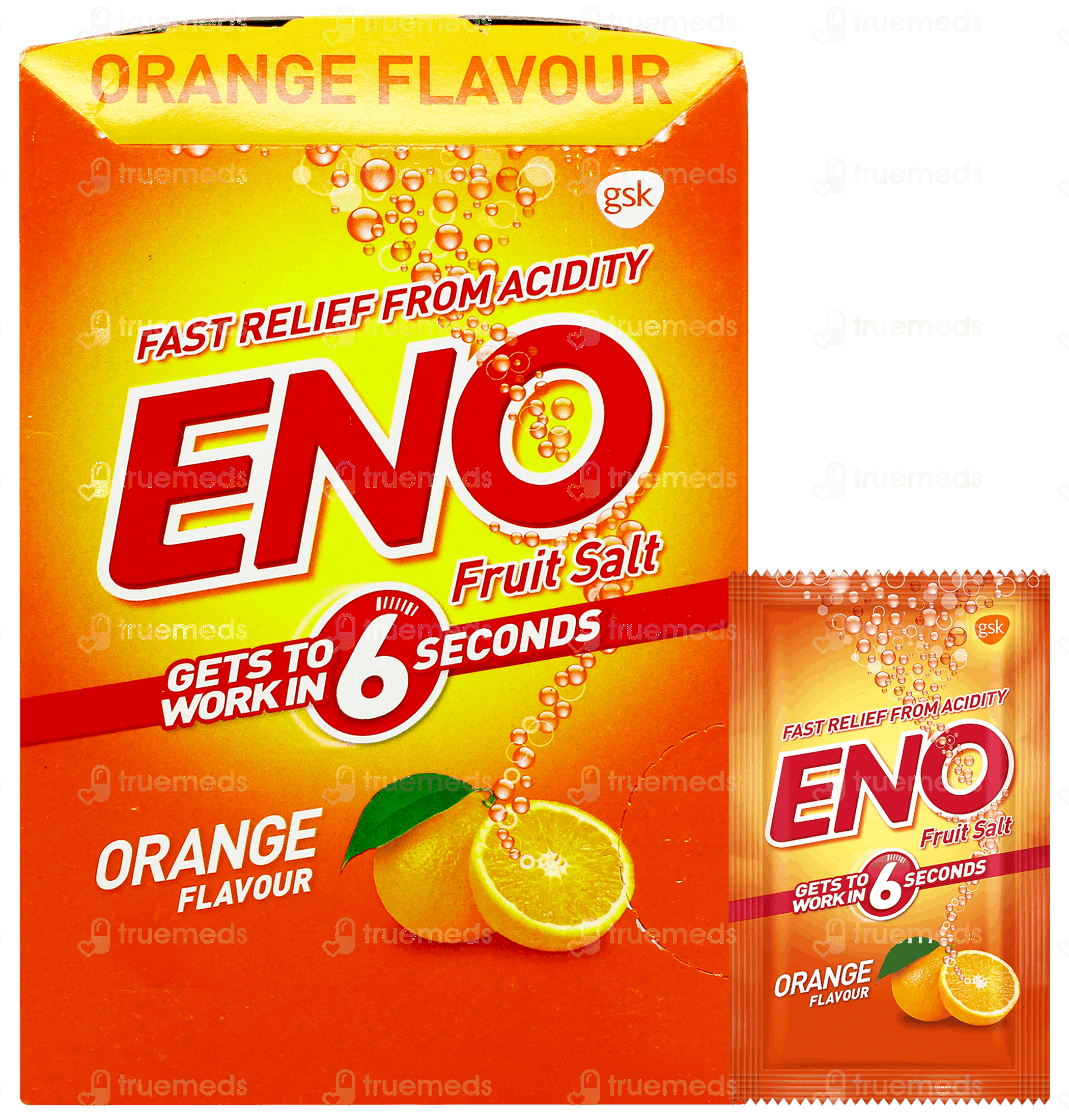 Eno Fruit Salt Orange Flavour Sachet 5Gm