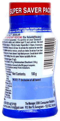 Eno Fruit Salt Regular 100gm