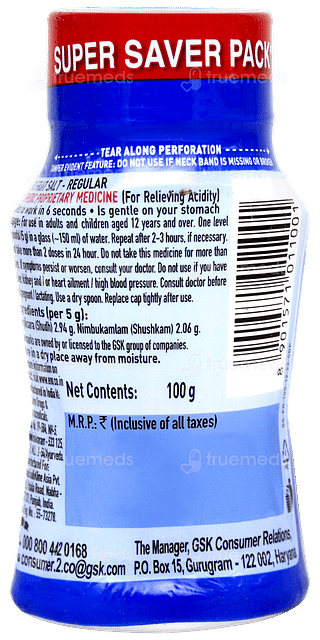 Eno Fruit Salt Regular 100gm