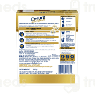 Ensure Diabetes Care Chocolate Flavour Refill Powder 200gm