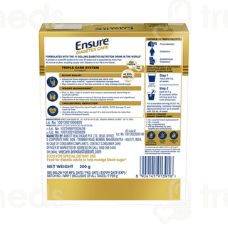 Ensure Diabetes Care Vanilla Flavour Powder Refill 200gm