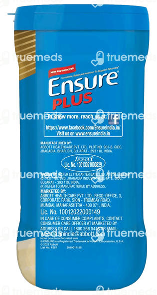 Ensure Plus Vanilla Powder 1000 GM
