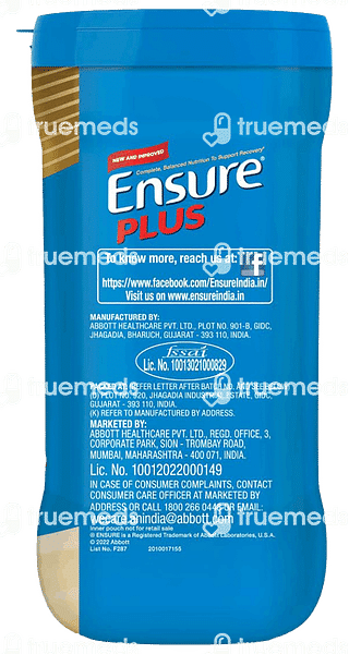 Ensure Plus Vanilla Flavour Powder 1000gm