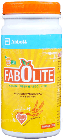 Fabolite Orange Flavour Sugar Free Powder 300Gm