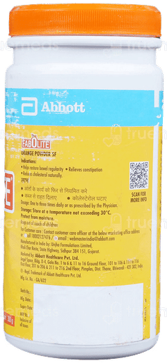 Fabolite Orange Flavour Sugar Free Powder 300Gm