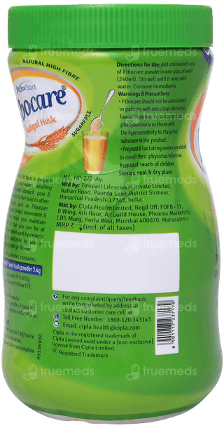 Activstart Fibocare Isabgol Husk Orange Flavour Sugar Free Powder 100gm