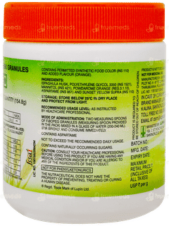 Fibopeg Orange Flavour No Added Sugar Granules 154.8gm