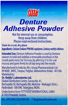 Fittydent Denture Adhesive Powder 20Gm