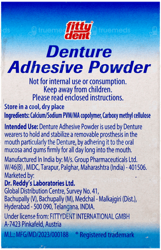 Fittydent Denture Adhesive Powder 20Gm