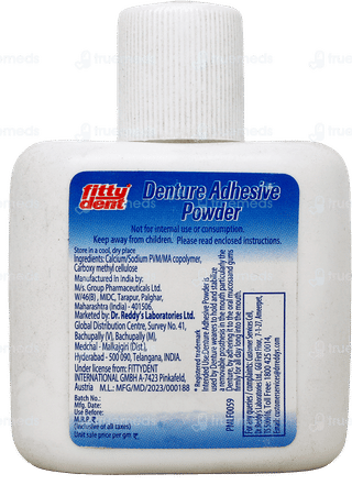 Fittydent Denture Adhesive Powder 20Gm