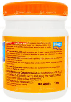 Fybogel Orange Sugar Free Isabgol Husk Powder 100gm