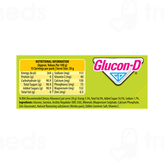 Glucon D Nimbu Pani Flavour 450gm