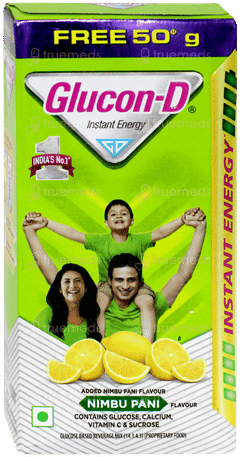 GLUCON D NIMBU PANI POWDER 125GM