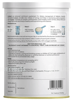 Gradual Improved Diabetic Care Vanilla Flavour Jar 400Gm Gradual Improved Diabetic Care Vanilla Flavour Jar 400Gm