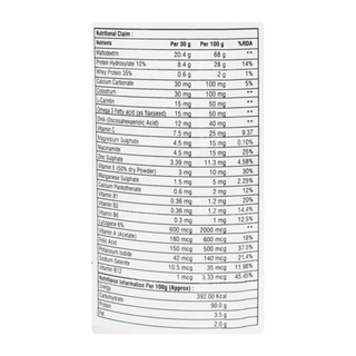 Gratein Strawberry Vanilla Flavour Powder 200Gm