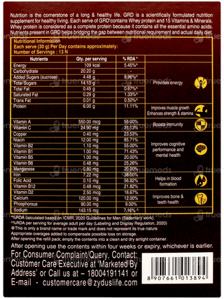 Grd Chocolate Flavour Powder 400gm
