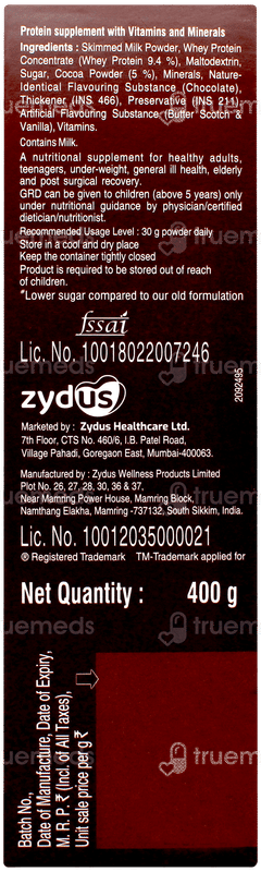 Grd Chocolate Flavour Powder 400gm