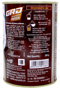 Grd The Superior Protein Chocolate Flavour Powder 200gm