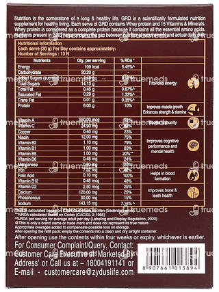 Grd Superior Protein Chocolate Flavour Refill Powder 400gm