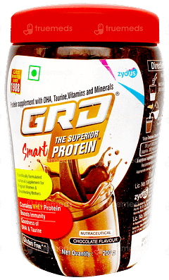 Grd Smart Superior Protein Chocolate Flavour Powder 200gm Grd Smart Superior Protein Chocolate Flavour Powder 200gm