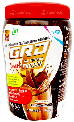 GRD SMART SUPERIOR PROTEIN CHOCOLATE FLAVOUR POWDER 200GM