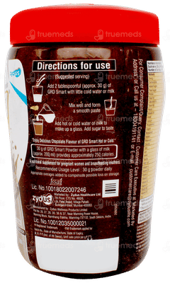 Grd Smart Superior Protein Chocolate Flavour Powder 200gm Grd Smart Superior Protein Chocolate Flavour Powder 200gm