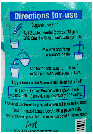 Grd Smart Vanilla Flavour Powder 200Gm