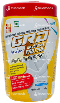 GRD SUGAR FREE VANILLA FLAVOUR POWDER 200GM