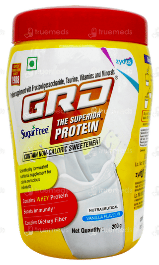 Grd The Superior Protein Vanilla Flavour Sugar Free Powder 200gm