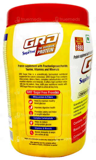 Grd The Superior Protein Vanilla Flavour Sugar Free Powder 200gm