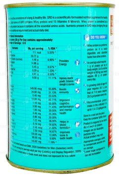 Grd Superior Whey Protein Vanilla Flavour Powder 200gm