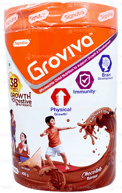 Groviva Chocolate Flavour Powder 400gm Groviva Chocolate Flavour Powder 400gm