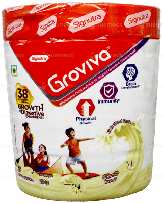 Groviva Vanilla Flavour Powder 200Gm
