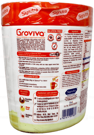 Groviva Vanilla Flavour Powder 200Gm