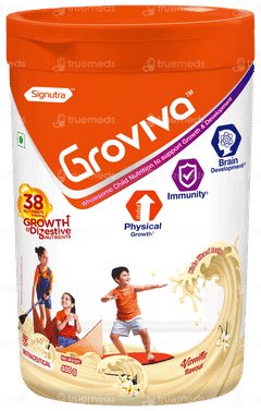 GROVIVA FOR AGES 2+ VANILLA FLAVOUR POWDER JAR 400GM