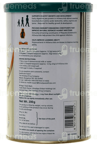 Himalaya Hiowna Kidz Vanilla Flavour Powder Tin 200Gm