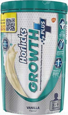 Horlicks Growth Plus Vanilla Flavour Powder Jar 400Gm