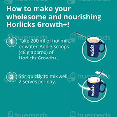 Horlicks Growth Plus Vanilla Flavour Powder Jar 400Gm