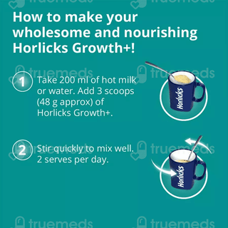 Horlicks Growth Plus Vanilla Flavour Powder Jar 400Gm