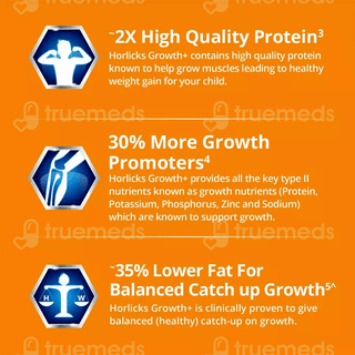 Horlicks Growth Plus Vanilla Flavour Powder Jar 400Gm