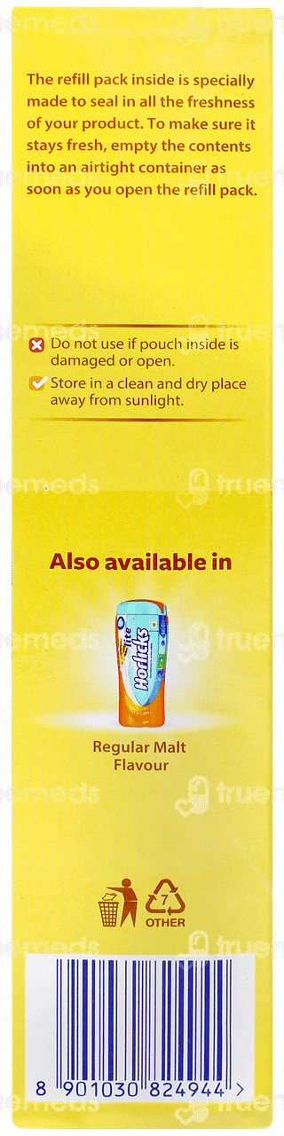 Horlicks Lite Badam Flavour No Added Sugar Refill 400gm